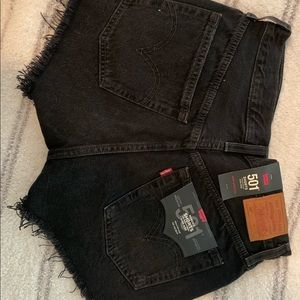 Levi’s 501 Black Shorts